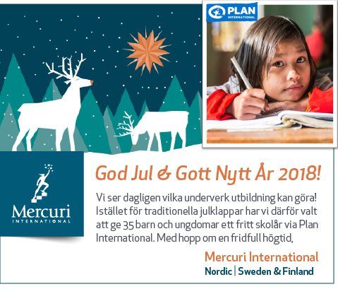 God Jul önskar Mercuri International